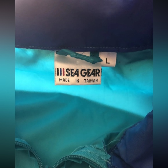 Vintage Sea Gear Windbreaker Jacket Retro Men’s Large  (CR) - Picture 6 of 10